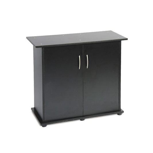 Підставка під акваріум Природа пряма з дверима, чорна, 80x35x70 см