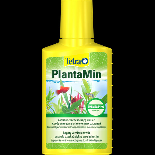 Добриво Tetra PlantaMin для зелених акваріумних рослин з залізом, 100 мл на 400 л