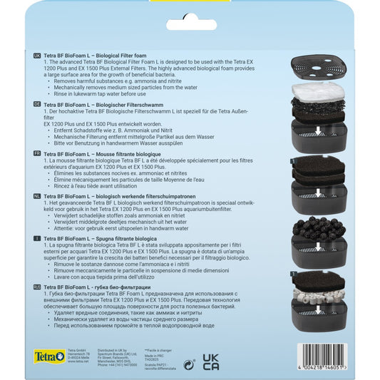 Вкладиш Tetra BioFoam для зовнішнього фільтра EX 1200/1200 Plus, 2 шт (губка)