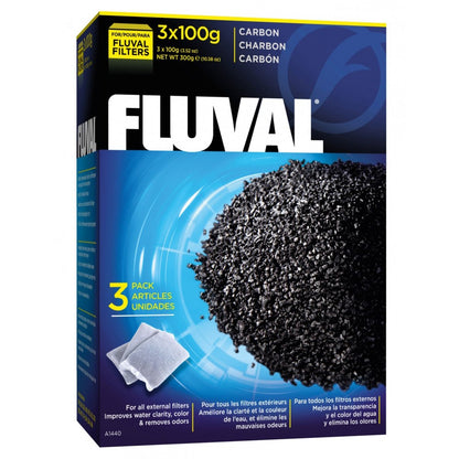 Наповнювач для фільтра Fluval «Carbon» активоване вугілля (3 x 100 г)