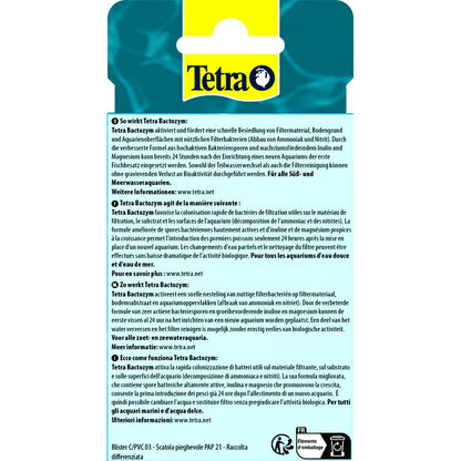 Засіб Tetra Bactozym для акваріума для стабілізації біологічної рівноваги, 10 таблеток, на 1000 л