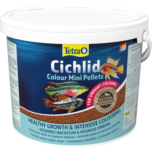 Корм Tetra Cichlid Colour Mini для невеликих цихлід, для яскравості забарвлення 10 л (гранули)