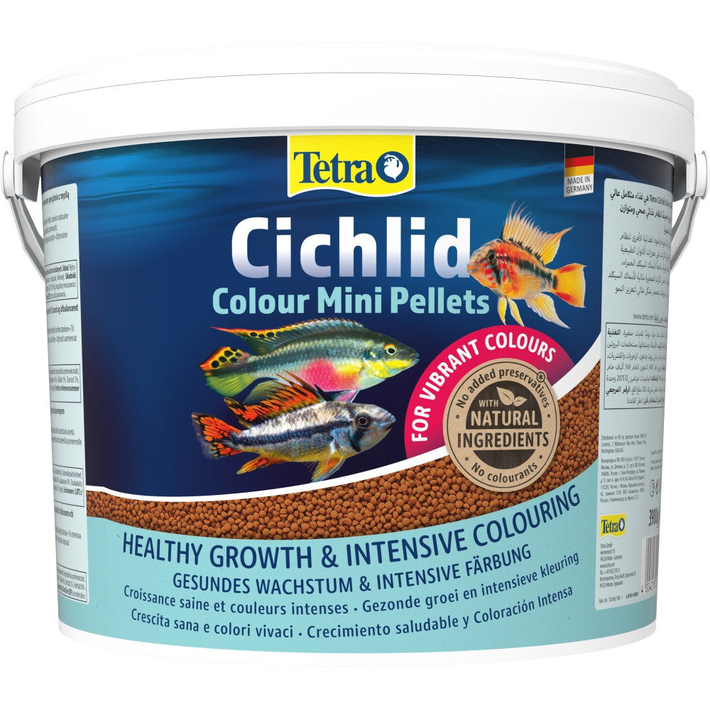 Корм Tetra Cichlid Colour Mini для невеликих цихлід, для яскравості забарвлення 10 л (гранули)