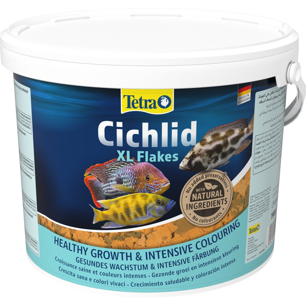 Корм Tetra Cichlid XL Flakes для рибок цихлід, 1,9 кг (пластівці)