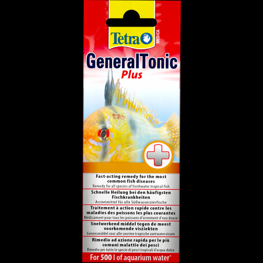 Засіб Tetra Medica General Tonic Plus для лікування бактеріальних та паразитарних захворювань у риб, 20 мл на 500 л