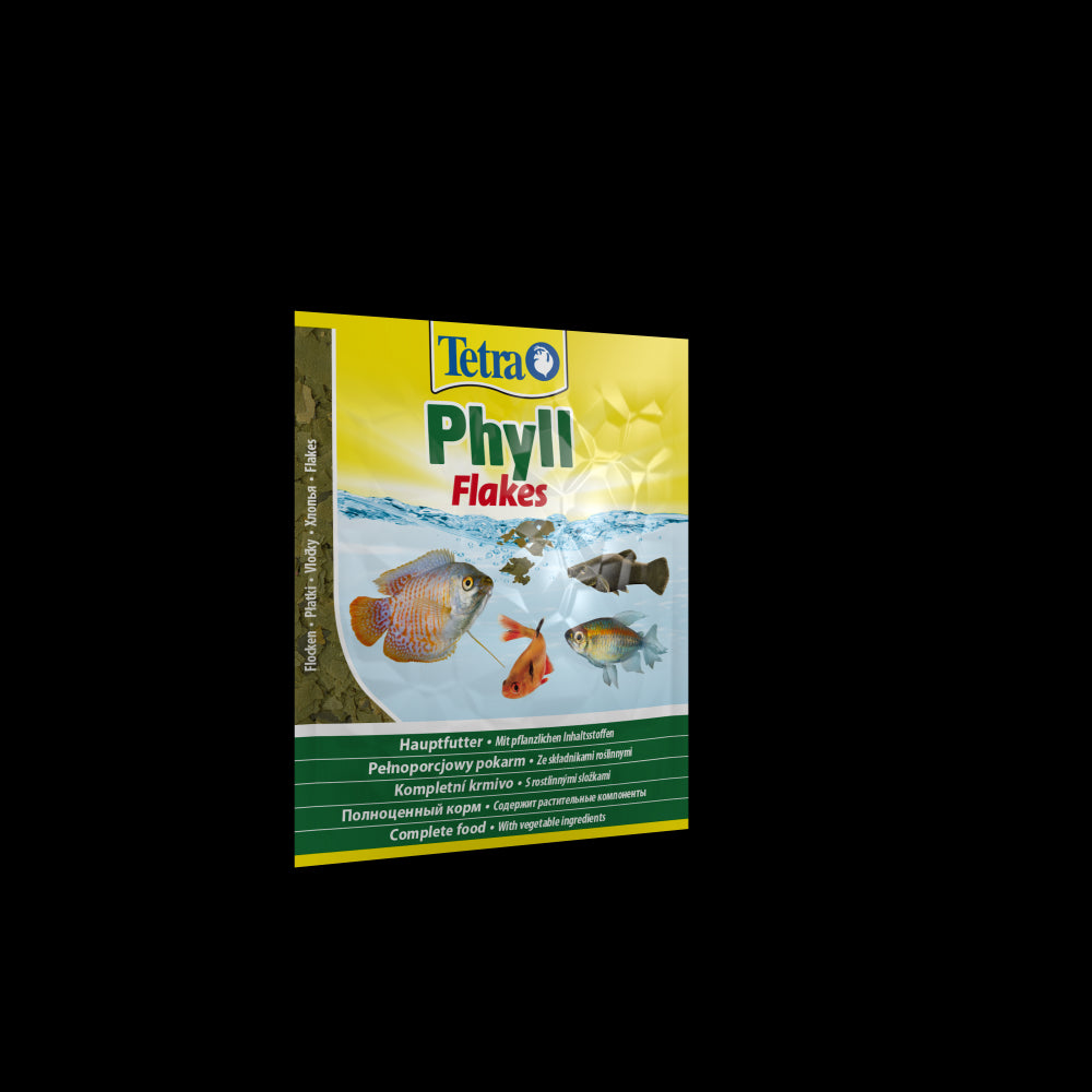 Корм Tetra Phyll Flakes для травоїдних рибок, 12 г (пластівці)