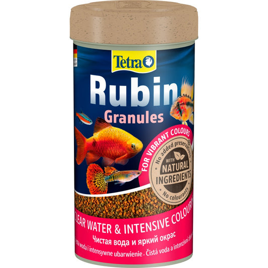 Корм Tetra Rubin Granules для акваріумних рибок, для яскравості забарвлення, 100 г (гранули)